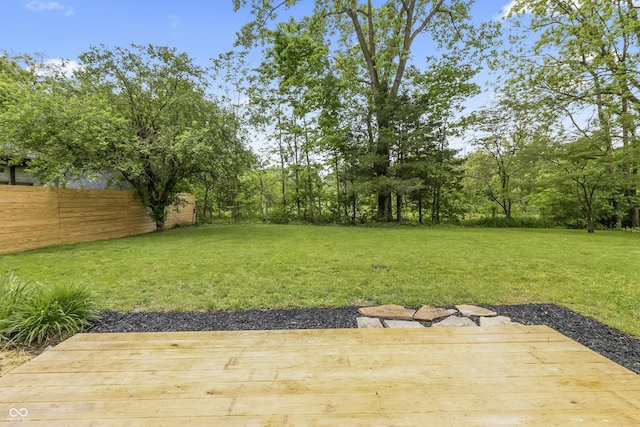 8933 W 1050 S, Fortville, IN 46040 - view of yard with a deck