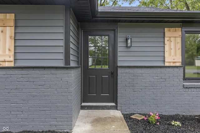 8933 W 1050 S, Fortville, IN 46040 - property entrance with brick siding