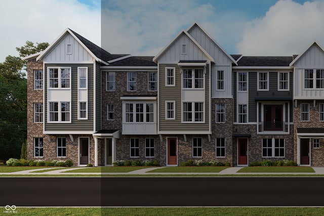 412 Elite St Unit 2-601, Westfield, IN 46074 - view of property with board and batten siding and brick siding