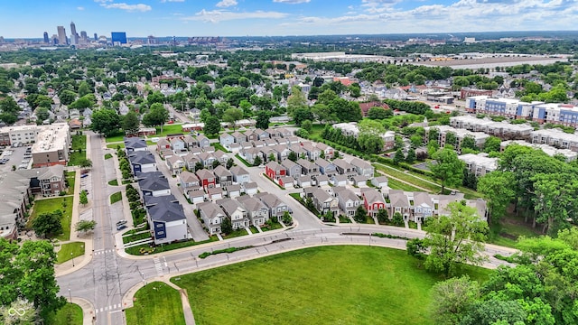 158 Handley St, Indianapolis, IN 46222 - aerial view of property's location with nearby urban area