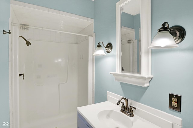 3215 E Edgewood Ave, Indianapolis, IN 46227 - full bathroom featuring a shower and vanity