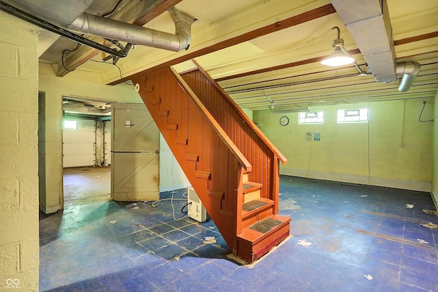 3215 E Edgewood Ave, Indianapolis, IN 46227 - basement featuring stairway