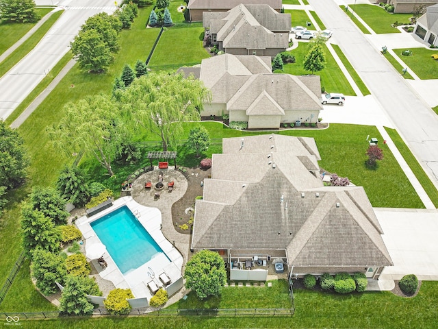 3335 Guilford Ln, Plainfield, IN 46168 - bird's eye view of a pool area