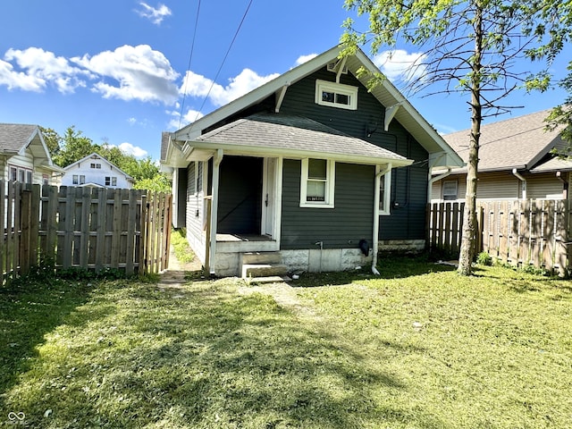 4814 E New York St, Indianapolis, IN 46201 - rear view of house with roof with shingles