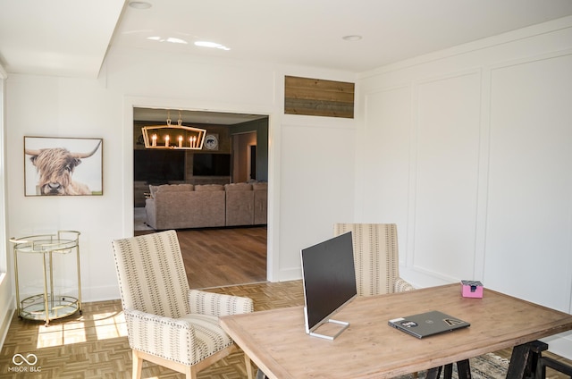 987 Oak Terrace Rd, Westfield, IN 46074 - dining space featuring a chandelier