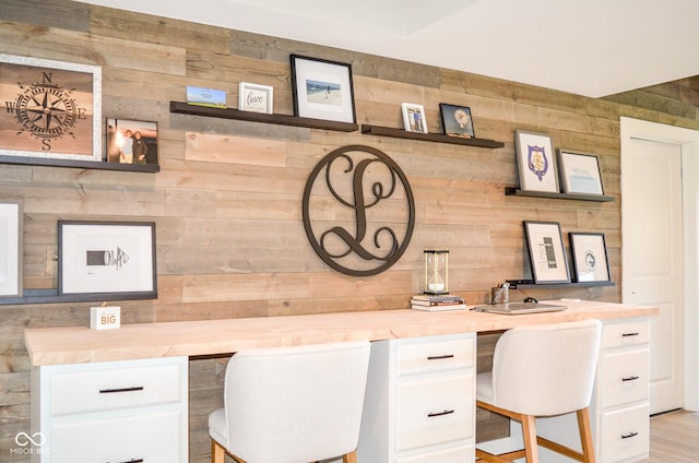 987 Oak Terrace Rd, Westfield, IN 46074 - office area with built in desk and wood walls