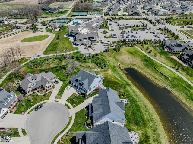 987 Oak Terrace Rd, Westfield, IN 46074 - aerial view of property and surrounding area featuring a nearby body of water and nearby suburban area