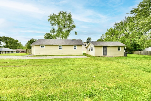 1730 N Graham Ave, Indianapolis, IN 46218 - rear view of house with an outbuilding