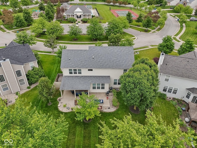 11844 Pine Meadow Cir, Fishers, IN 46037 - aerial perspective of suburban area