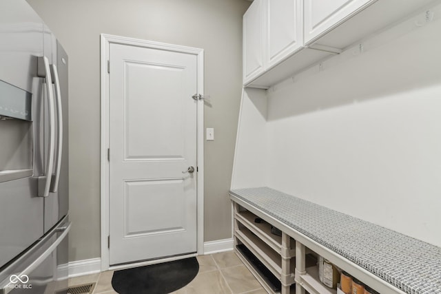 11844 Pine Meadow Cir, Fishers, IN 46037 - mudroom featuring baseboards and light tile patterned flooring