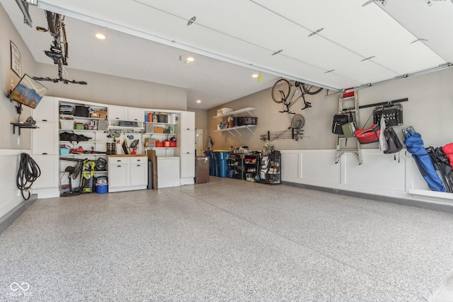 11844 Pine Meadow Cir, Fishers, IN 46037 - garage featuring recessed lighting
