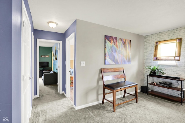 442 Mozart Dr, Greenfield, IN 46140 - hallway with carpet flooring and baseboards