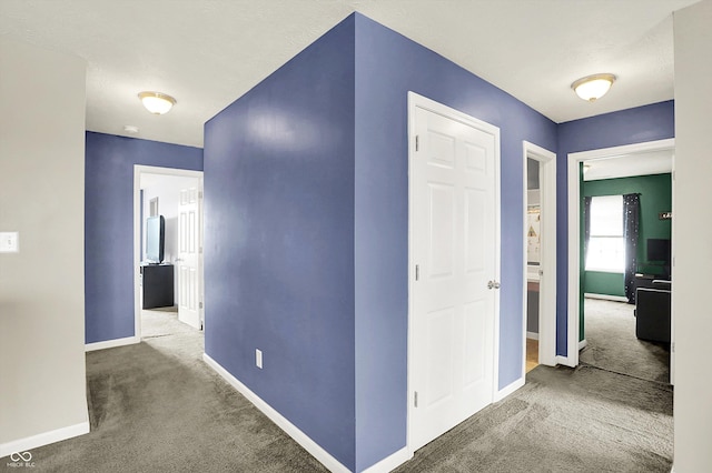 442 Mozart Dr, Greenfield, IN 46140 - corridor featuring carpet flooring and baseboards