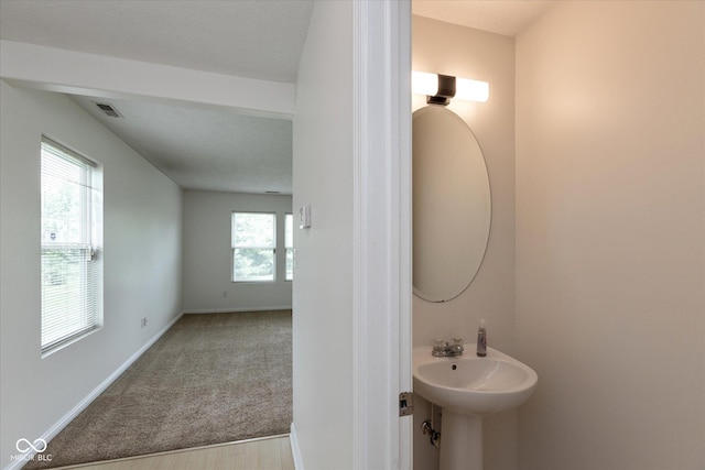 163 Clear Branch Dr, Brownsburg, IN 46112 - bathroom with baseboards and a sink