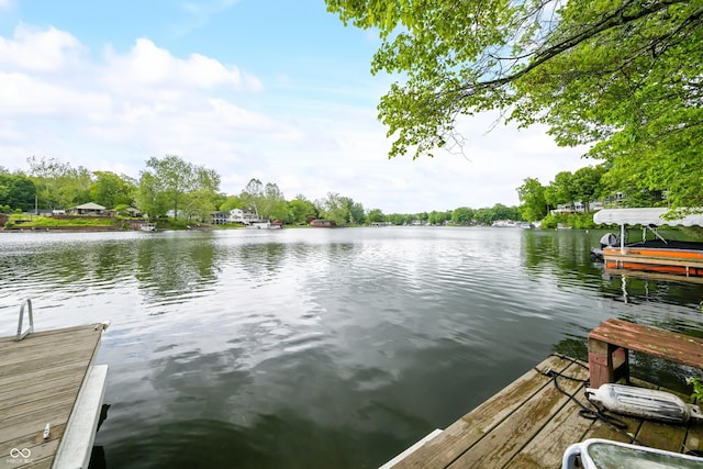 242 W Warford Dr, Princes Lakes, IN 46164 - dock area with a water view