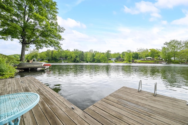 242 W Warford Dr, Princes Lakes, IN 46164 - dock area featuring a water view