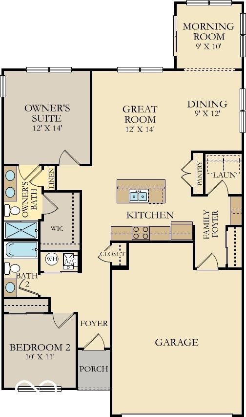 633 Bridgeman Rd, Avon, IN 46123 - property floor plan