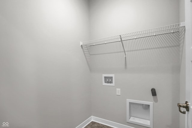 633 Bridgeman Rd, Avon, IN 46123 - laundry room with hookup for a washing machine and baseboards