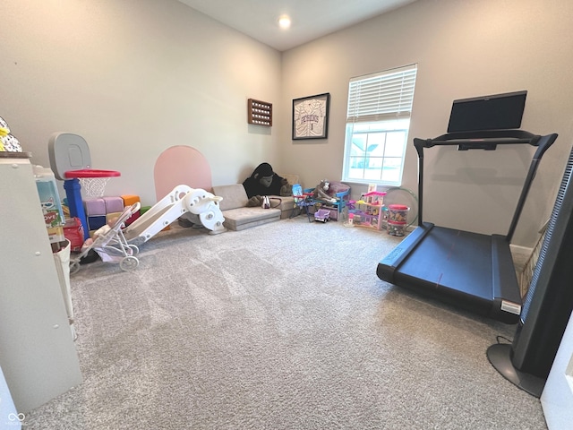 1056 Bent Branch Ln, Greenwood, IN 46143 - playroom with carpet and recessed lighting