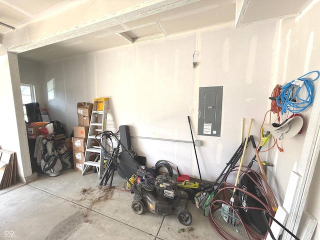 1056 Bent Branch Ln, Greenwood, IN 46143 - garage with electric panel