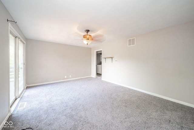 2544 N E Raintree Dr, New Castle, IN 47362 - carpeted spare room featuring plenty of natural light and a ceiling fan