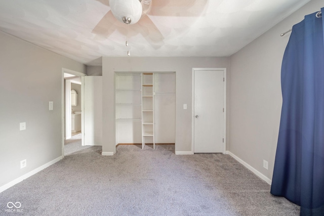 2544 N E Raintree Dr, New Castle, IN 47362 - unfurnished bedroom with carpet floors and ceiling fan
