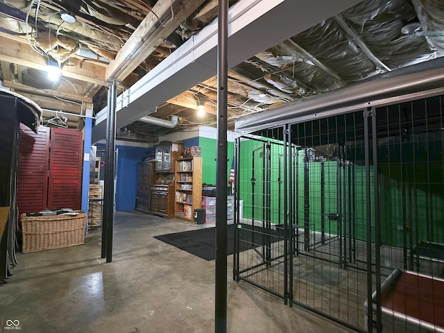 2544 N E Raintree Dr, New Castle, IN 47362 - view of unfinished basement