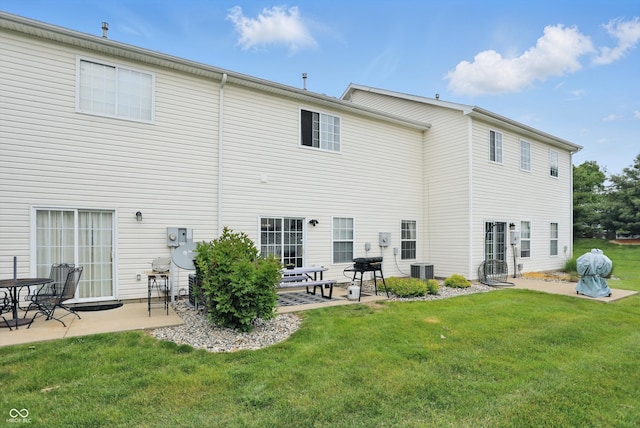 9771 Blue Violet Dr, Noblesville, IN 46060 - back of house with a patio area and a yard