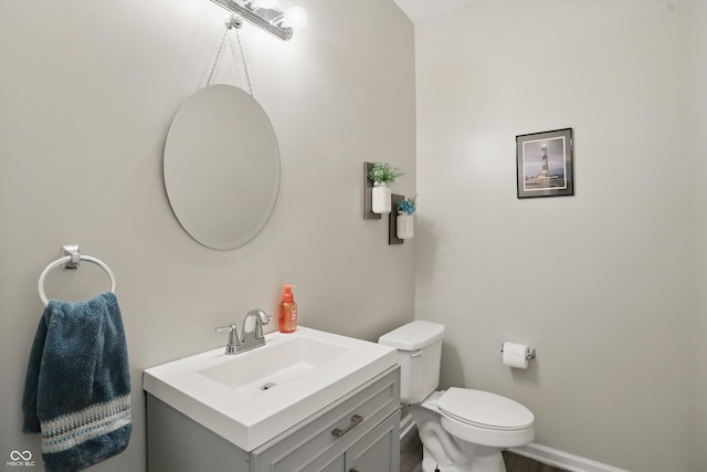 9771 Blue Violet Dr, Noblesville, IN 46060 - bathroom with vanity, toilet, and baseboards
