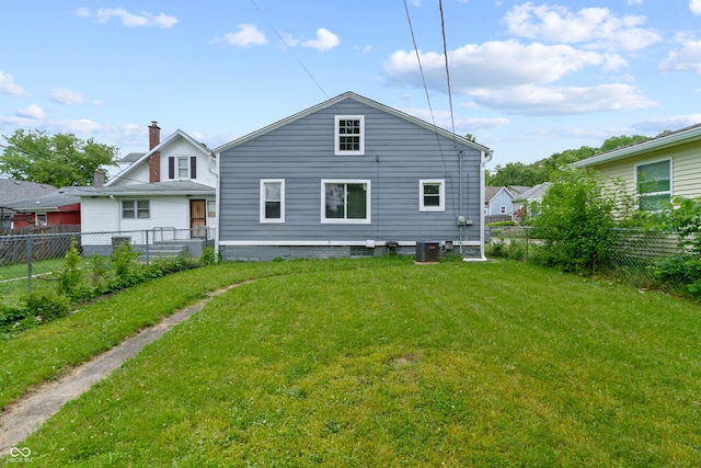 3636 Crescent Ave, Indianapolis, IN 46208 - rear view of house with central AC unit