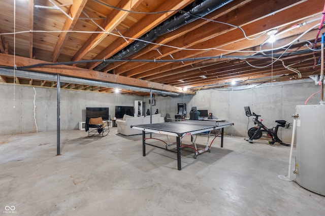 10274 S 400 W, Pendleton, IN 46064 - unfinished basement featuring gas water heater