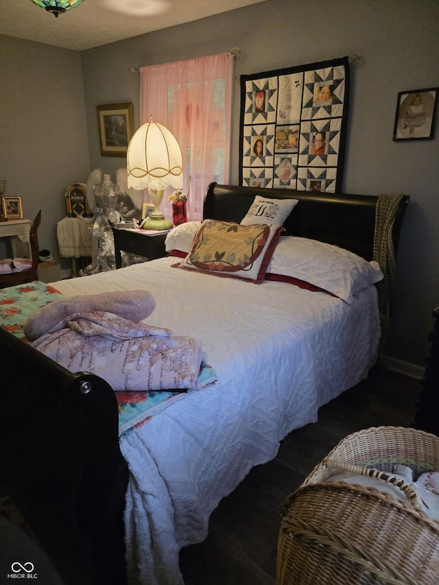 6305 W Hickory Hill Dr, North Vernon, IN 47265 - bedroom with wood finished floors