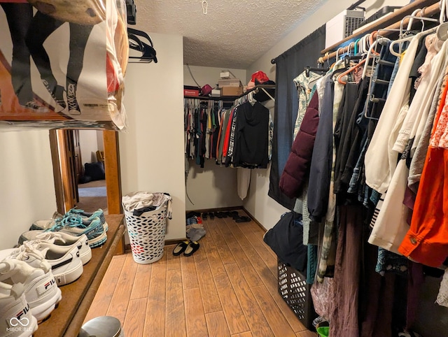 6336 N Carroll Rd, Indianapolis, IN 46235 - walk in closet featuring hardwood / wood-style floors
