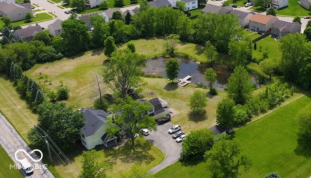 6336 N Carroll Rd, Indianapolis, IN 46235 - aerial view of residential area with a large body of water