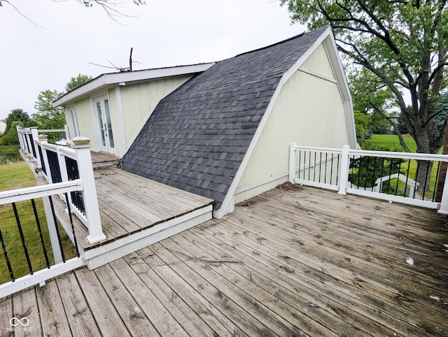 6336 N Carroll Rd, Indianapolis, IN 46235 - view of wooden terrace