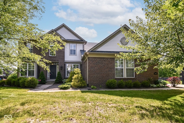 18967 Mill Grove Dr, Noblesville, IN 46062 - view of front of house featuring a front lawn and brick siding