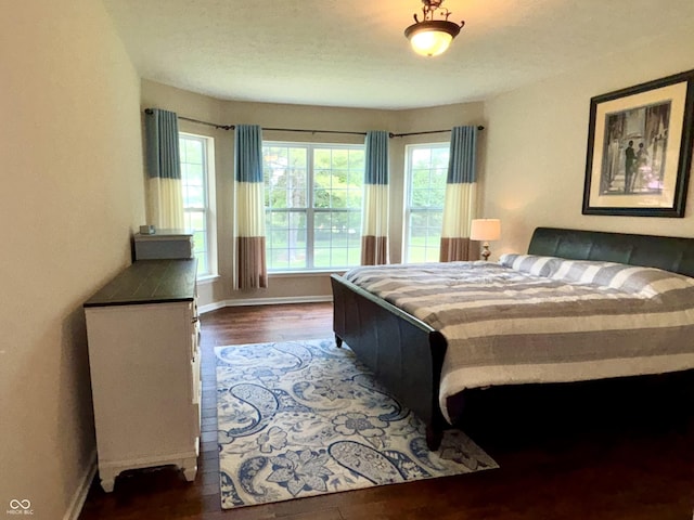 11700 Harvest Moon Dr, Noblesville, IN 46060 - bedroom featuring baseboards and dark wood-style flooring
