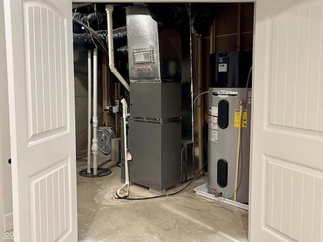11700 Harvest Moon Dr, Noblesville, IN 46060 - utility room featuring water heater and heating unit