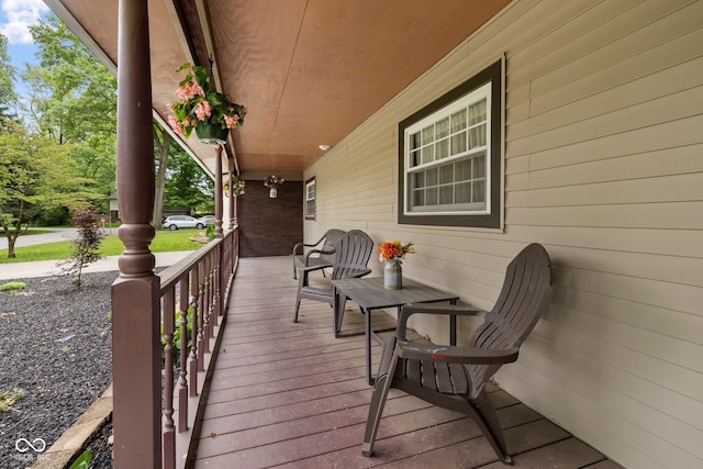 213 Terre Vista Dr, Terre Haute, IN 47803 - view of wooden porch