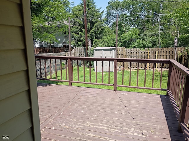 1008 E 61st St, Indianapolis, IN 46220 - wooden deck featuring view of scattered trees