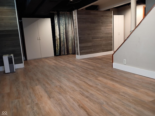 1008 E 61st St, Indianapolis, IN 46220 - finished below grade area featuring wood finished floors and baseboards