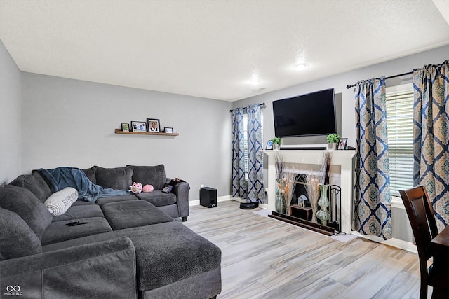 15264 Ten Point Dr, Noblesville, IN 46060 - living room with plenty of natural light, wood finished floors, and baseboards