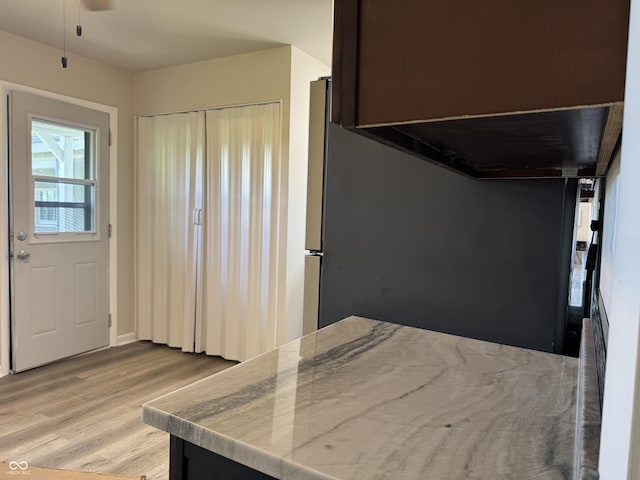 409 Parkway St, Whiteland, IN 46184 - interior space featuring light wood finished floors and a closet