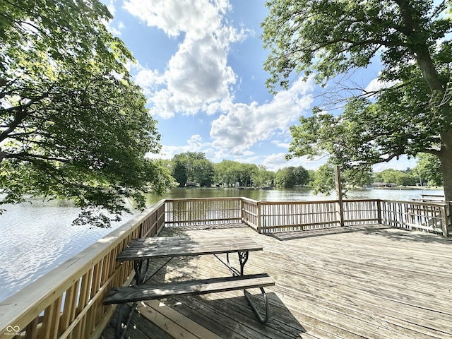 3594 Roland Dr, Kingman, IN 47952 - deck featuring a water view