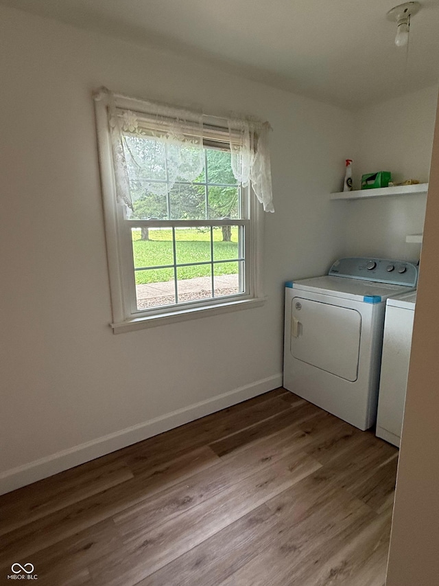 2346 N State Road 39, Danville, IN 46122 - laundry area with independent washer and dryer and light wood-type flooring