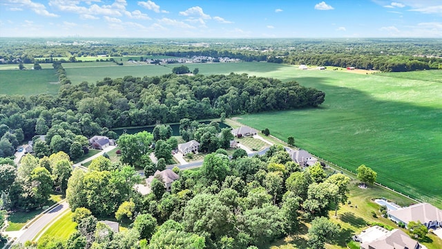 1344 S Fox Paw Dr, New Palestine, IN 46163 - overview of rural landscape with a tree filled landscape