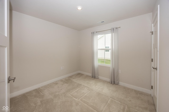 1863 River Birch Dr, Greenfield, IN 46140 - unfurnished room with light colored carpet, baseboards, and recessed lighting