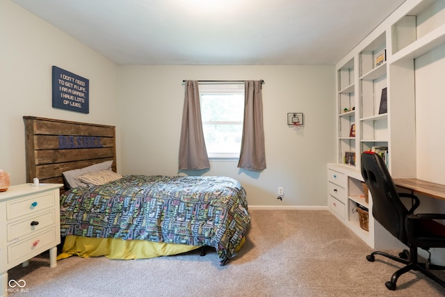 6799 Lakeshore Dr, Avon, IN 46123 - bedroom featuring light colored carpet, a desk, and baseboards