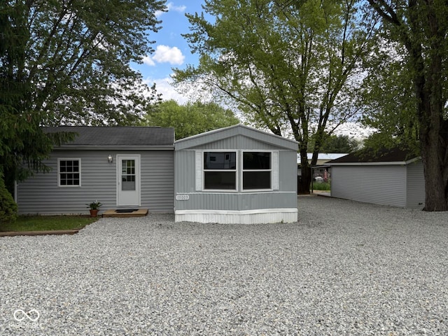 15003 Pheasant Dr, Brookville, IN 47012 - rear view of property with gravel driveway