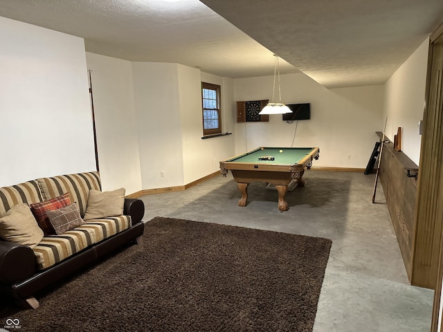 545 Walnut Woods Dr, Greenwood, IN 46142 - rec room featuring pool table and baseboards
